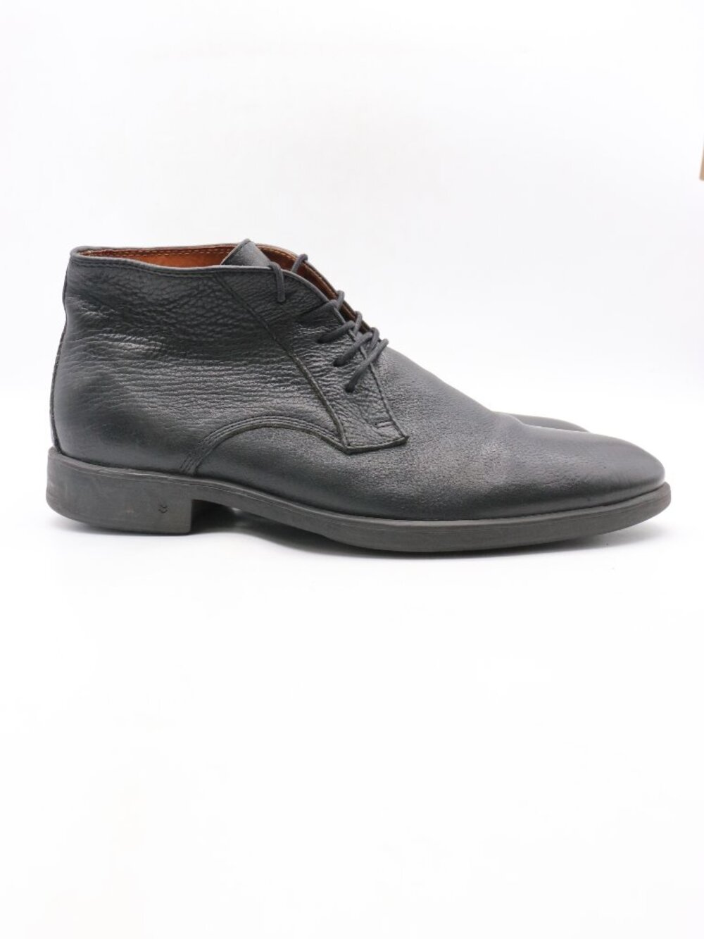 John Varvatos Ankle Boots Shoes Men's 10.5 Black Leather Handmade in Portugal